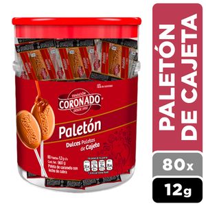 Ricolino Paleton Cajeta Vitrolero 80 unidades