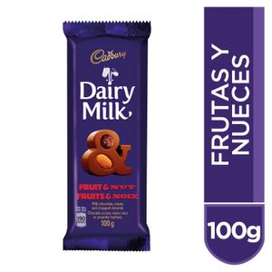 Chocolate Cadbury Dairy Frutas Y Nueces 100g